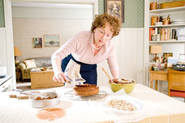 Nora Ephron's ode to ladies who cook, Julie & Julia, is getting mixed-to-warm reviews.  The film is based on Queens resident Julie Powell's charming book Julie & Julia (which was based on her blog) about cooking every recipe from Julia Child's Mastering French Cookingâas she tries to figure out her lifeâand Child's wonderful posthumous memoir (co-written with nephew Alex Prud'homme) My Life in France. Basically, critics feel the Julia Child part of the movie is heavenly, with Meryl Streep portraying the culinary figure during her formative years in France, with husband Paul Child (played by Stanley Tucci), while the Julie Powell part is undercooked.The NY Times's A.O. Scott writes, "Together, their mastery of the art is so perfect that even quiet, transitional scenes between them are delightful...If only Mr. Tucci and Ms. Streep were in every movie, I thought to myself at one point, as, in a state of rapture, I watched them sit still on a couch looking off into space. The problem is that when they arenât on screen in this movie, you canât help missing them. Ms. Adams is a lovely and subtle performer, but she is overmatched by her co-star and handicapped by the material. Julia Child could whip up a navarin of lamb for lunch, but Meryl Streep eats young actresses for breakfast. Remember Anne Hathaway in The Devil Wears Prada? Amanda Seyfried in Mamma Mia!? Neither do I."